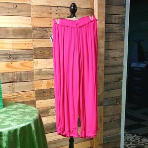 THML Bright Pink Smocked Pants